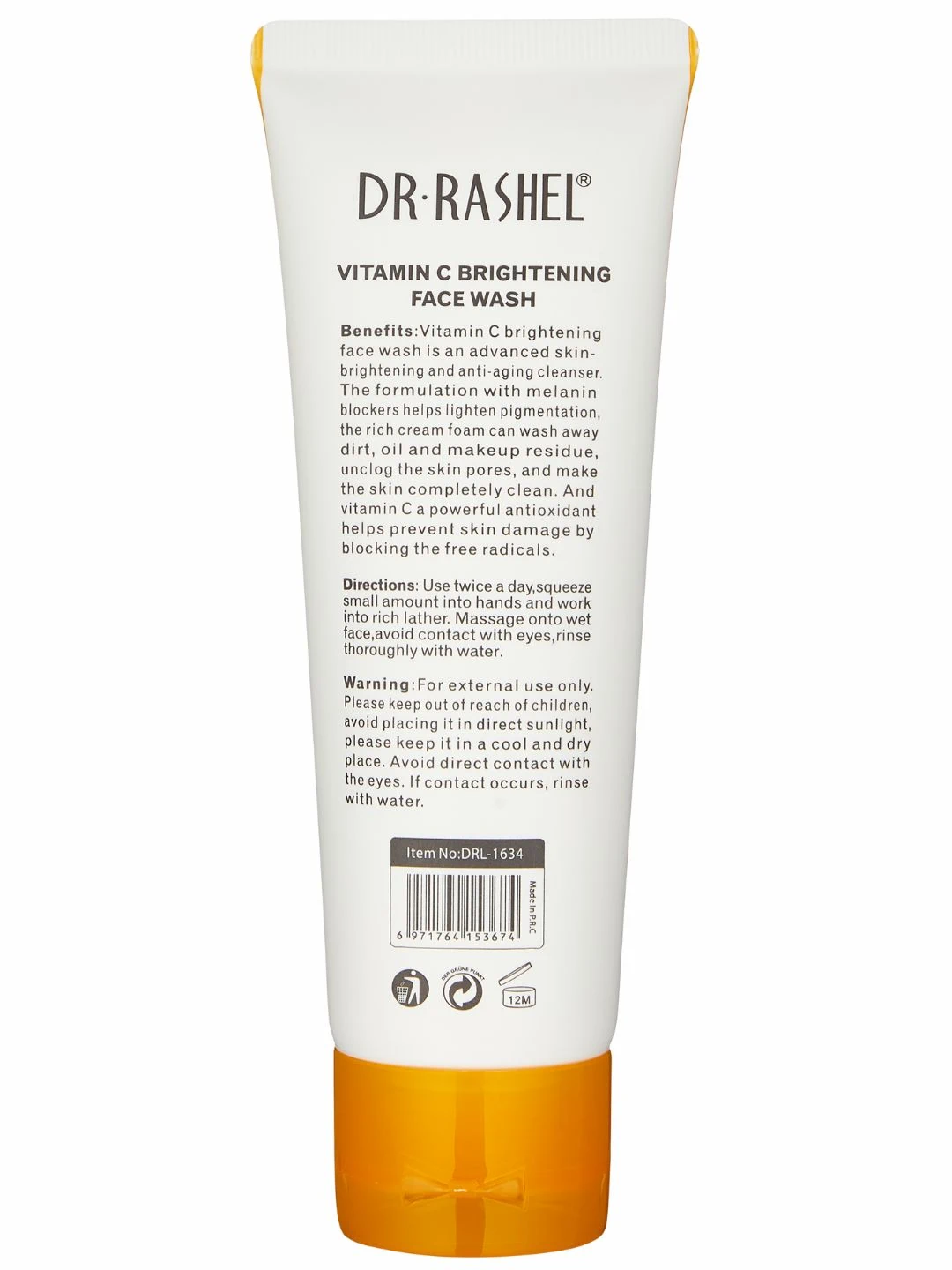 Осветляющая пенка для умывания с витамином C, Dr. Rashel Vitamin C Brightening Face Wash, 100 g