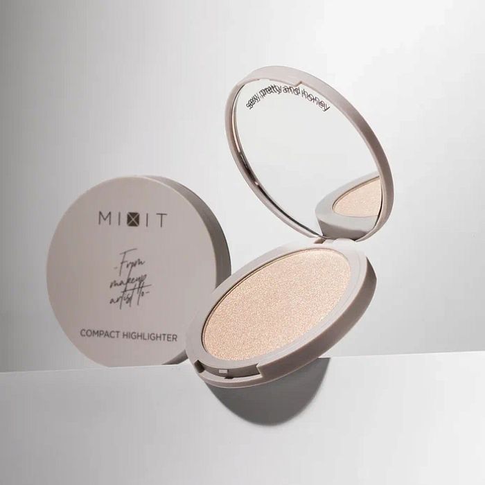 Компактный хайлайтер MIXIT Make Up Сompact Highlighter 01, 1,35г