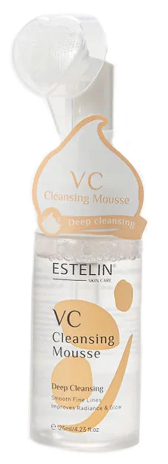 Пенка-мусс для лица с витамином C и камелией Estelin Vitamin C & Camellia Brightening Cleansing Mousse, 125 мл