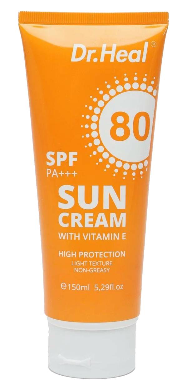 Солнцезащитный крем Sun cream with Vitamin E SPF80 Dr.Heal 150ml
