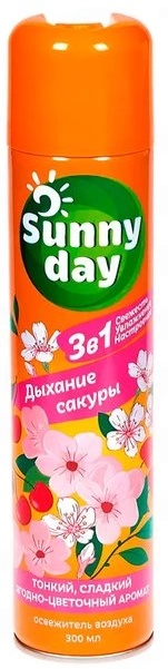 Освежитель воздуха Sunny Day Дыхание сакуры, 300 мл