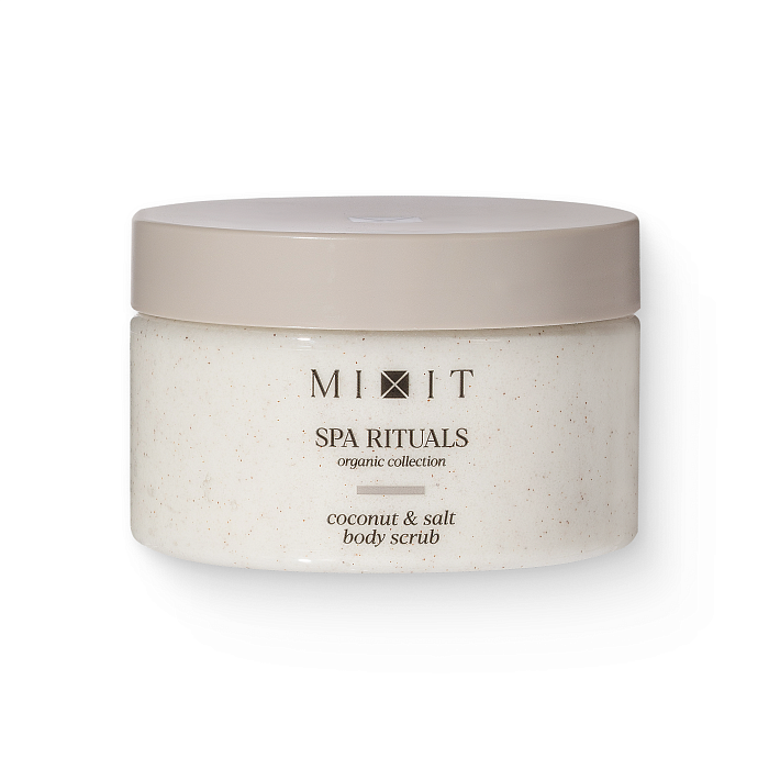 Соляной скраб-бальзам для тела с кокосовой стружкой MIXIT Spa Rituals Coconut & Salt Body Scrub 300г