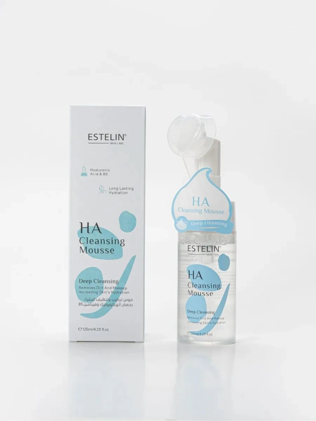 Пенка-мусс для лица с экстрактом черники, Estelin Blueberry Cleansing Mousse, 135 ml