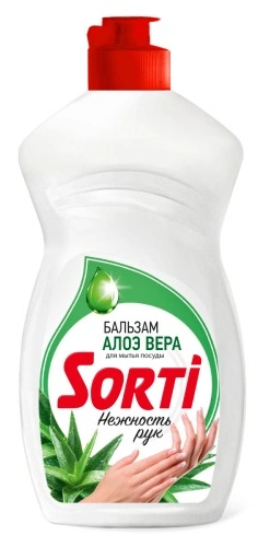 Средство для посуды ЖМС - SORTI Бальзам с Алоэ Вера 450г