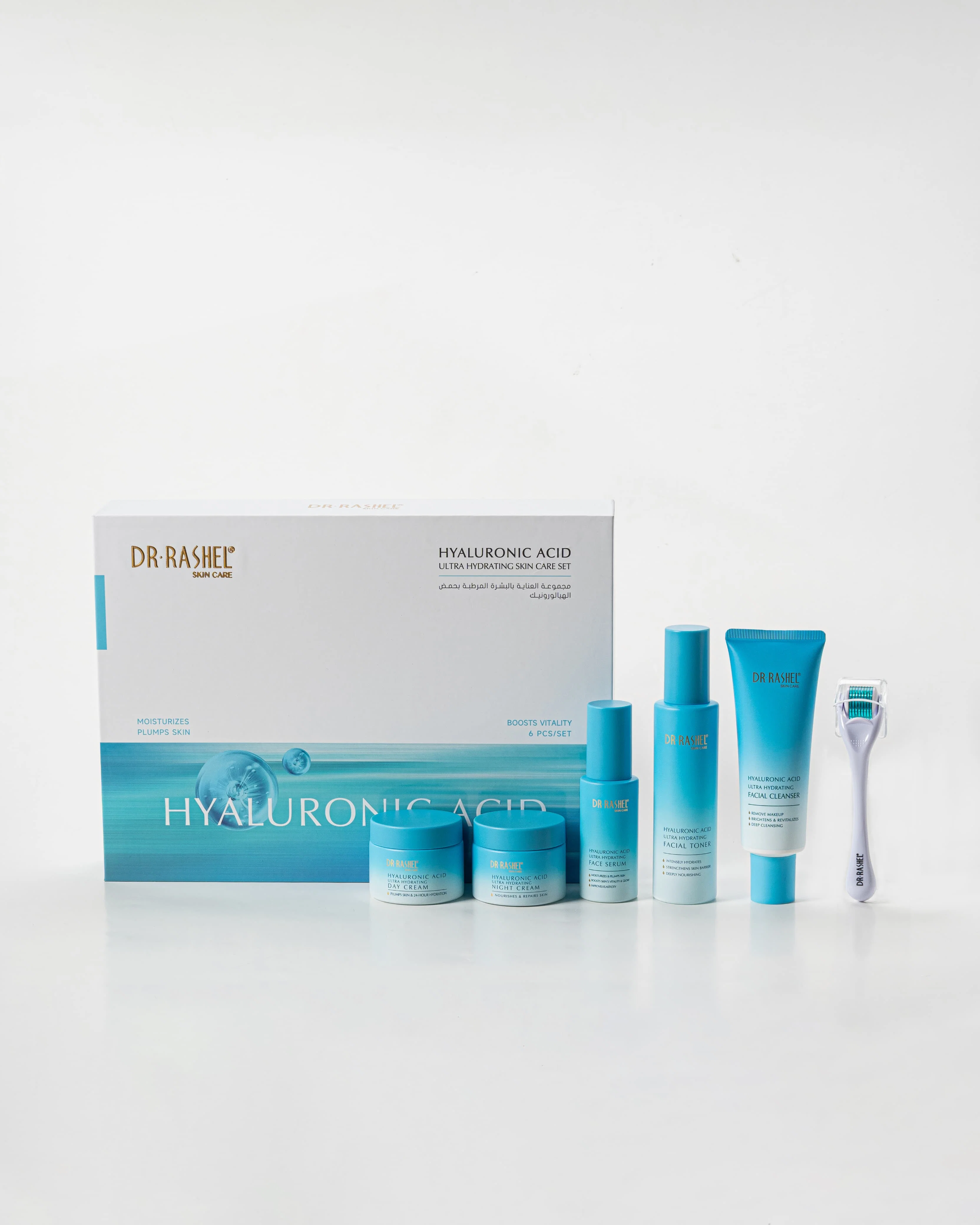 Питательный набор с гиалуроновой кислотой - Dr. Rashel Hyaluronic Acid Ultra Hydrating Skin Care Set/6pcs