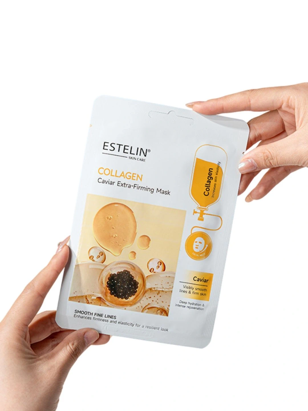 Тканевая маска для лица с коллагеном и икрой Estelin Collagen & Caviar Extra-Firming Mask, 25 г