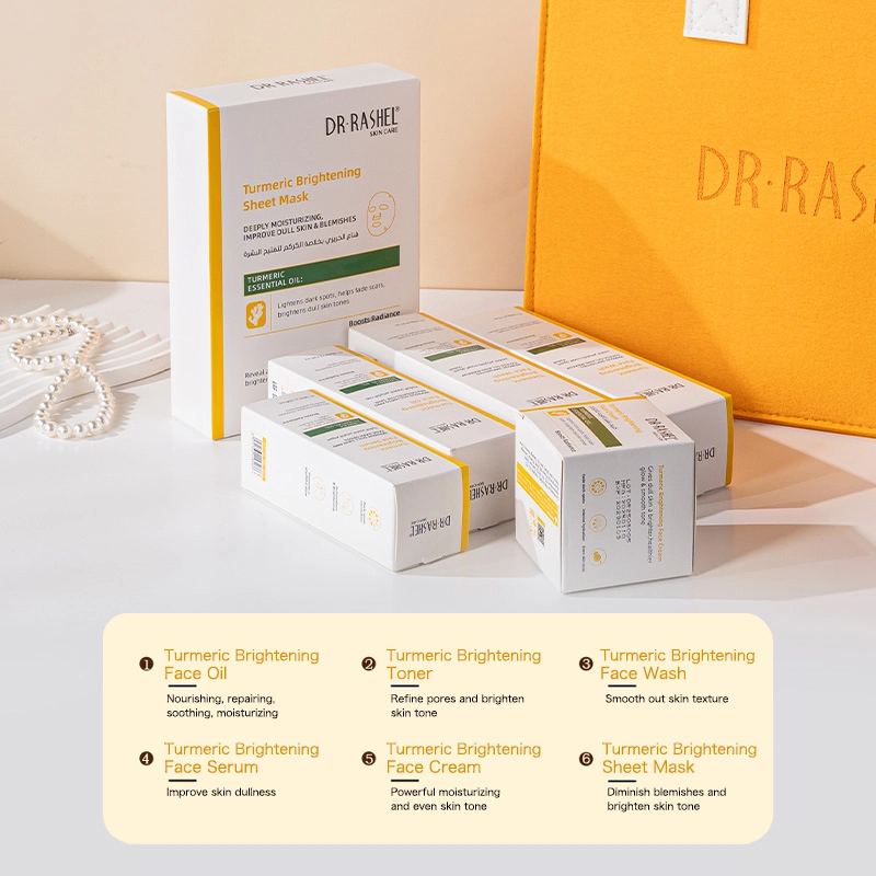 Осветляющий подарочный набор с куркумой для сияния кожи — Dr. Rashel Turmeric Glow Brightening Skin Care Set (gift bag)