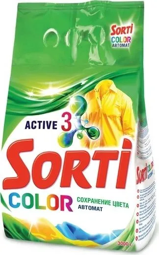 Стиральный порошок СМС SORTI Color Автомат 3000г м/у