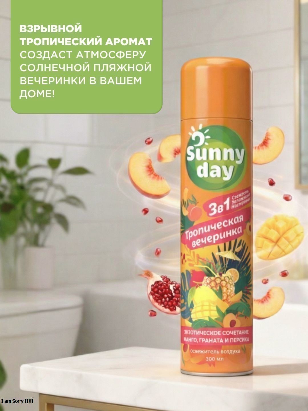 Освежитель воздуха Sunny Day Тропическая вечеринка 300 см3