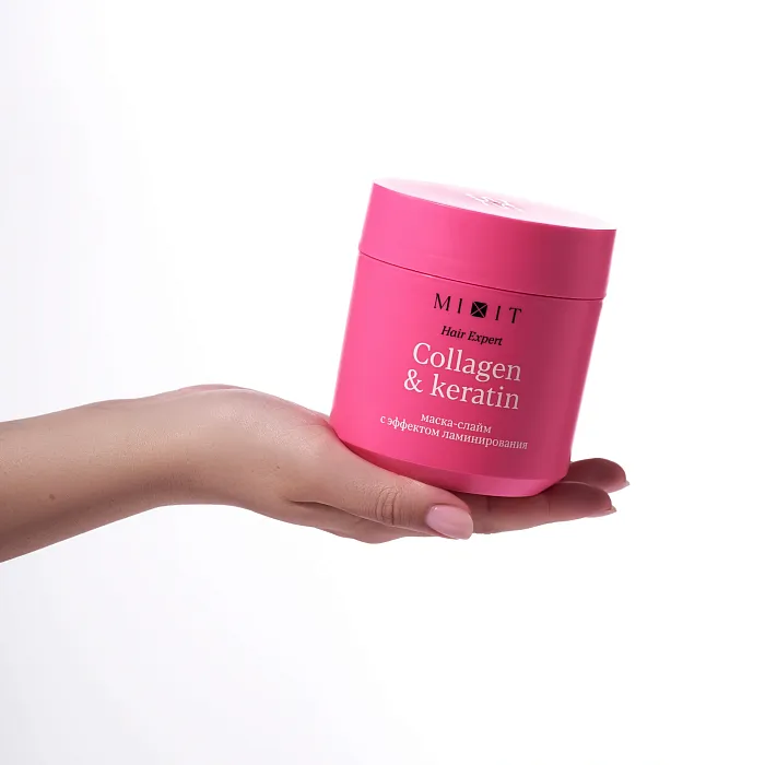 Ламинирующая маска с коллагеном и кератином MIXIT Hair Expert Collagen & Keratin Mask 400 ml
