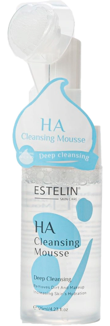 Пенка-мусс для лица с гиалуроновой кислотой и витамином B5, Estelin Hyaluronic Acid & B5 Moisturizing Cleansing Mousse, 125 мл