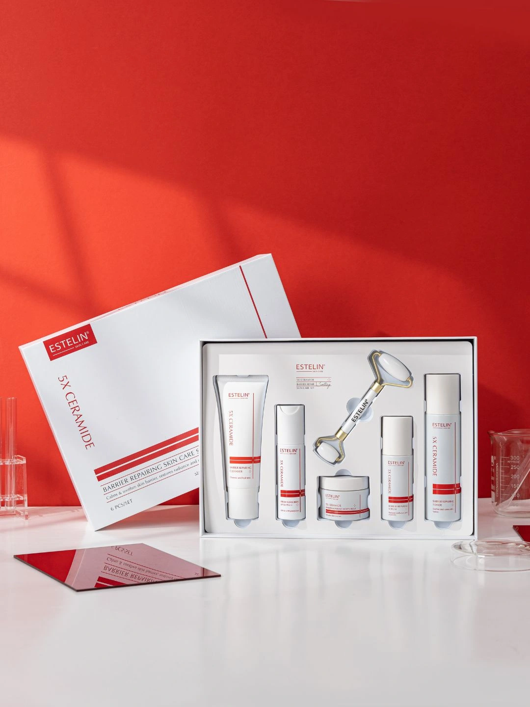 Набор с Церамидами для ухода за кожей Estelin 5X Ceramide Barrier Repair Skin Care Set, 6 шт