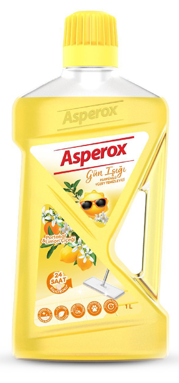 Универсальный очиститель поверхностей ASPEROX LIQUID SURFACE CLEANER ORANGE&LEMON BLOSSOM 1000 ml.