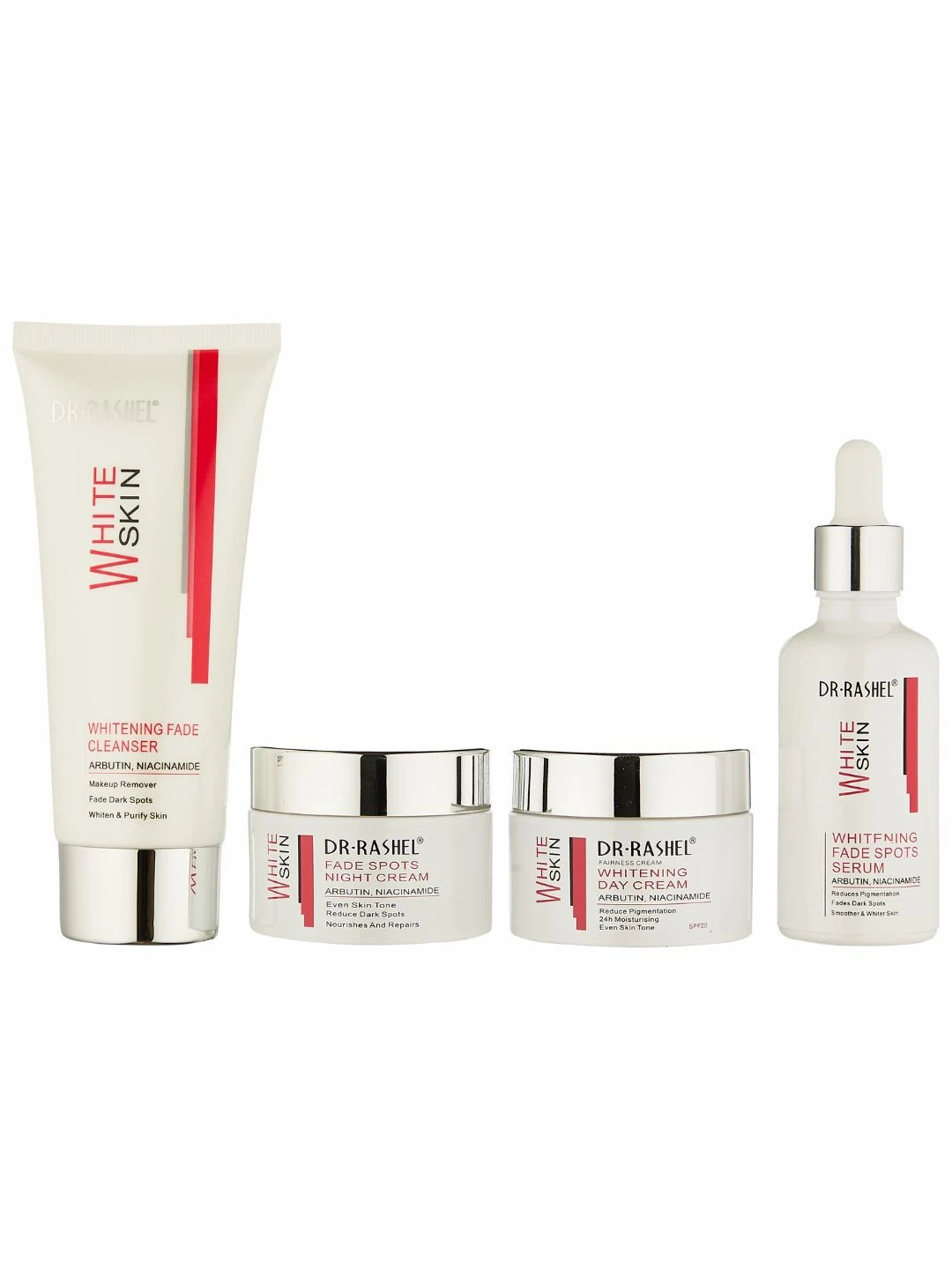 Для осветления пигментных пятен серия по уходу за кожей, Dr. Rashel Whitening Fade Spots Skin Care Series, 4 шт/комплект