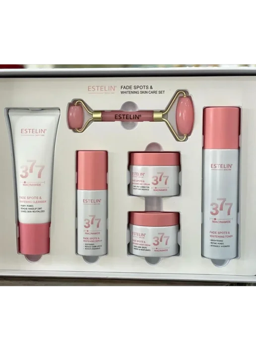 Набор с Ниацинамидом для ухода за кожей Estelin Niacinamide Fade Spots & Whitening Skin Care Set, 6 шт