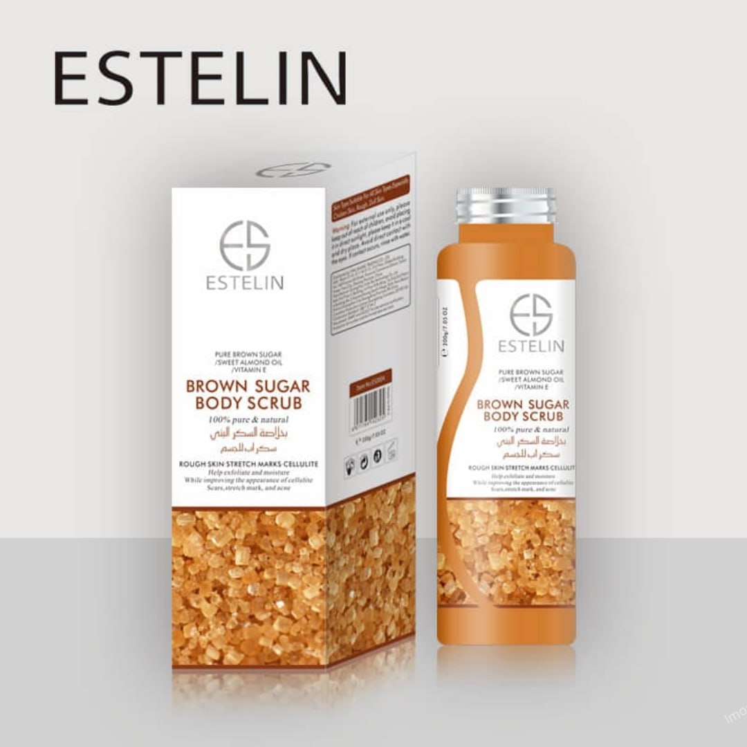 Скраб для тела с коричневым сахаром Estelin Brown Sugar Body Scrub, 200 g