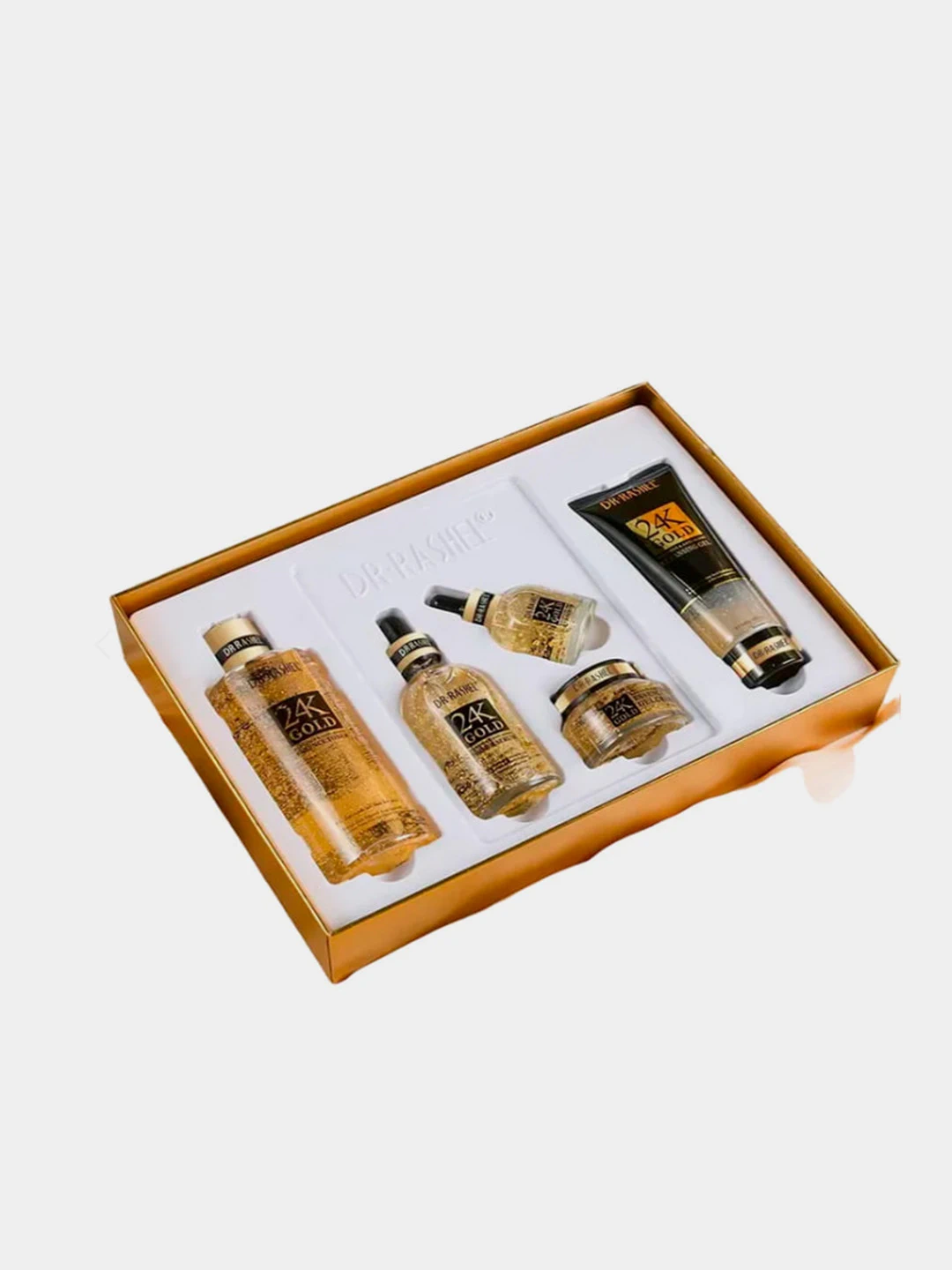 Антивозрастная серия по уходу за кожей с 24K золотом, Dr. Rashel 24K Gold Radiance & Anti-Aging Skin Care Series, 5 шт/комплект