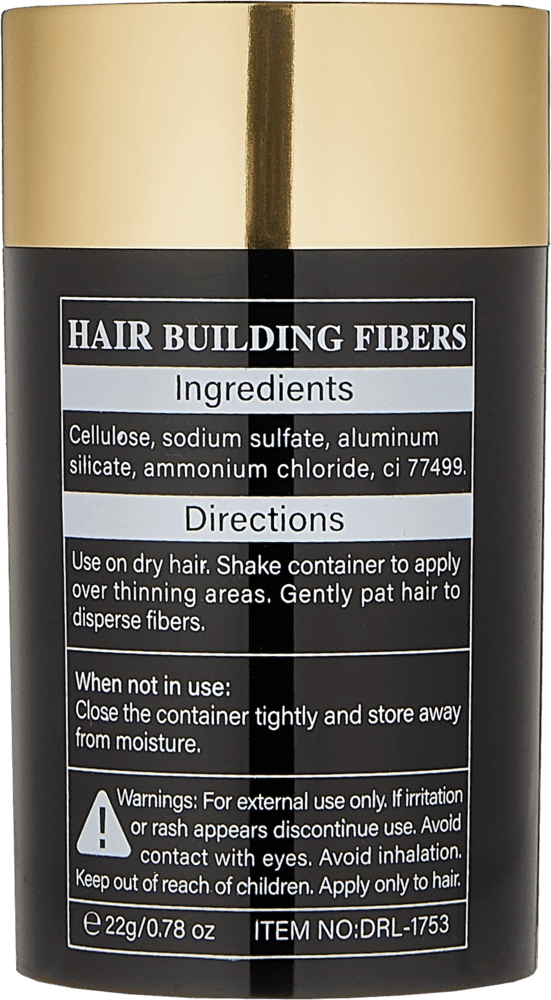 Загуститель волос, Dr. Rashel Hair Building Fibers (Black), 22 г 