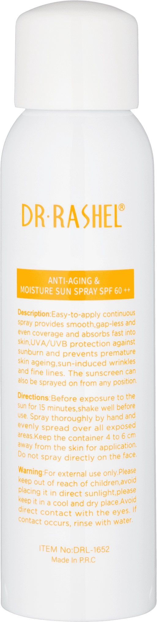 Солнцезащитный спрей Dr. Rashel SPF60++ Anti-Aging & Moisture Sun Spray, 150 ml