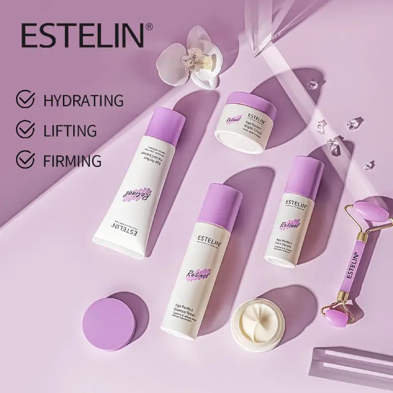 Омолаживающий набор для ухода за кожей Estelin Retinol Age Perfect Renew Youth Skin Care Set, 6 шт