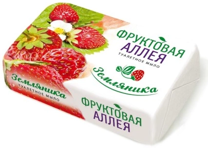 Туалетное мыло ФРУКТОВАЯ АЛЛЕЯ Земляника 90г