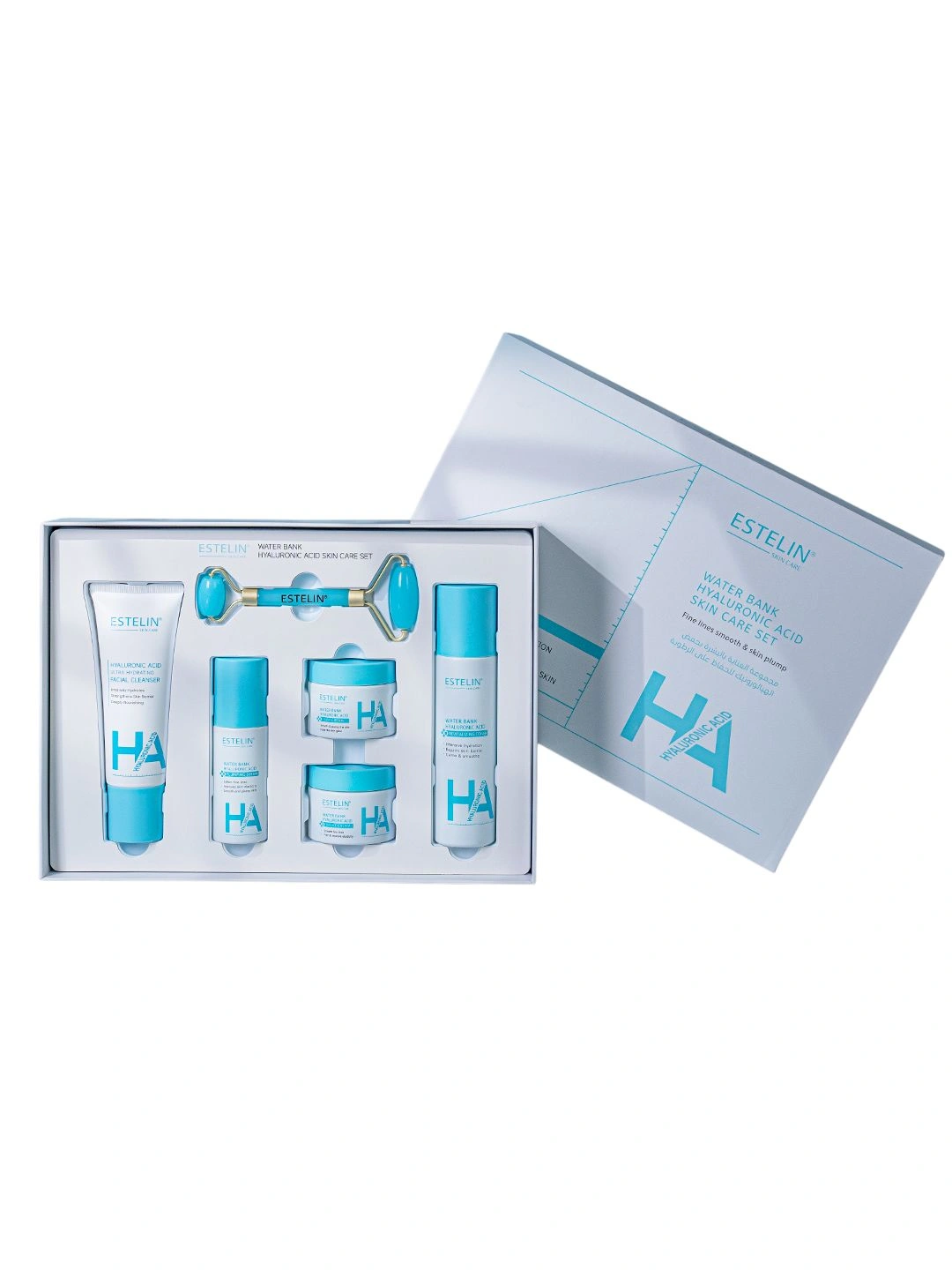 Увлажняющий набор для ухода за кожей Estelin Water Bank Hyaluronic Acid Skin Care Set, 6 шт