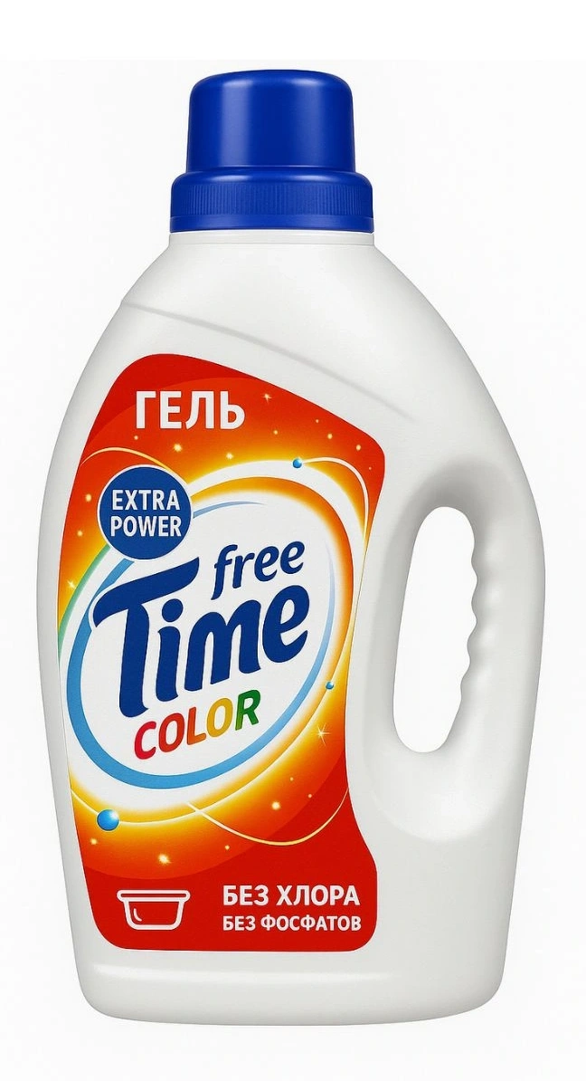 Гель для стирки Free Time Color 1500г