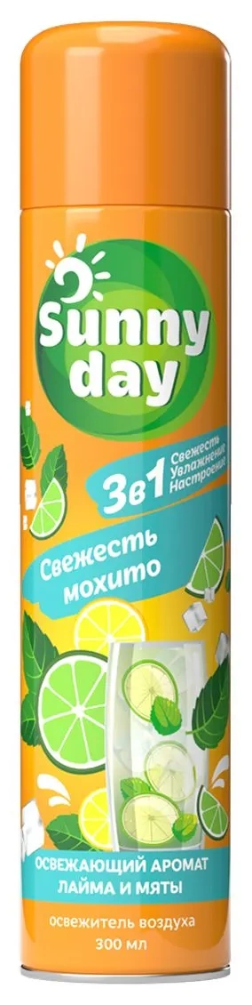 Освежитель воздуха Sunny Day Свежесть мохито 300мл