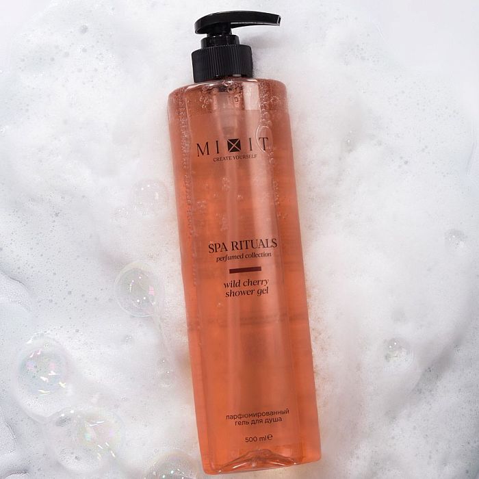 Парфюмированный гель для душа с ароматом дикой вишни MIXIT Spa Rituals Wild Cherry shower gel 500мл