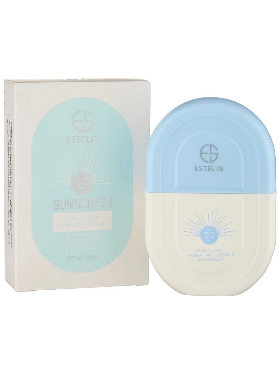Солнцезащитный крем Estelin Ultra-Light Hydrating Invisible Sunscreen SPF50 PA+++, 50 g