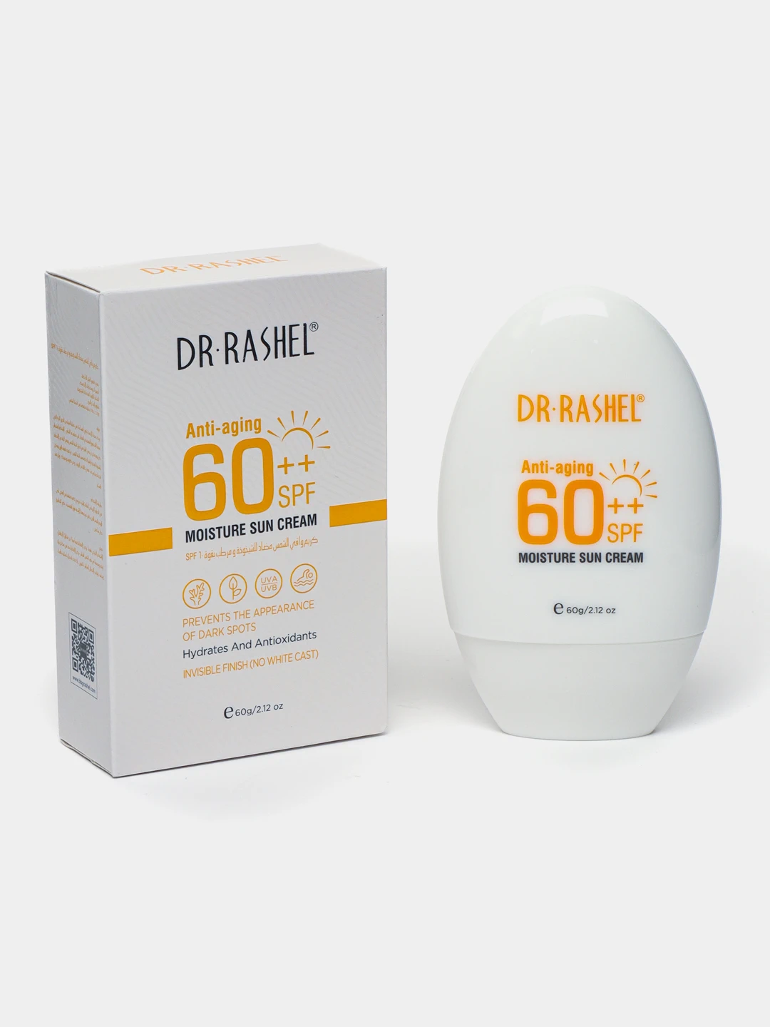 Антивозрастной и увлажняющий солнцезащитный крем Dr. Rashel Anti-Aging & Moisture Sun Cream SPF60++, 60 g