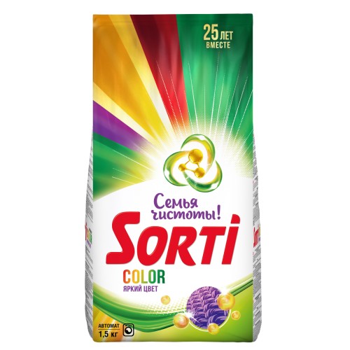 Стиральный порошок SORTI Color Автомат 1500гр