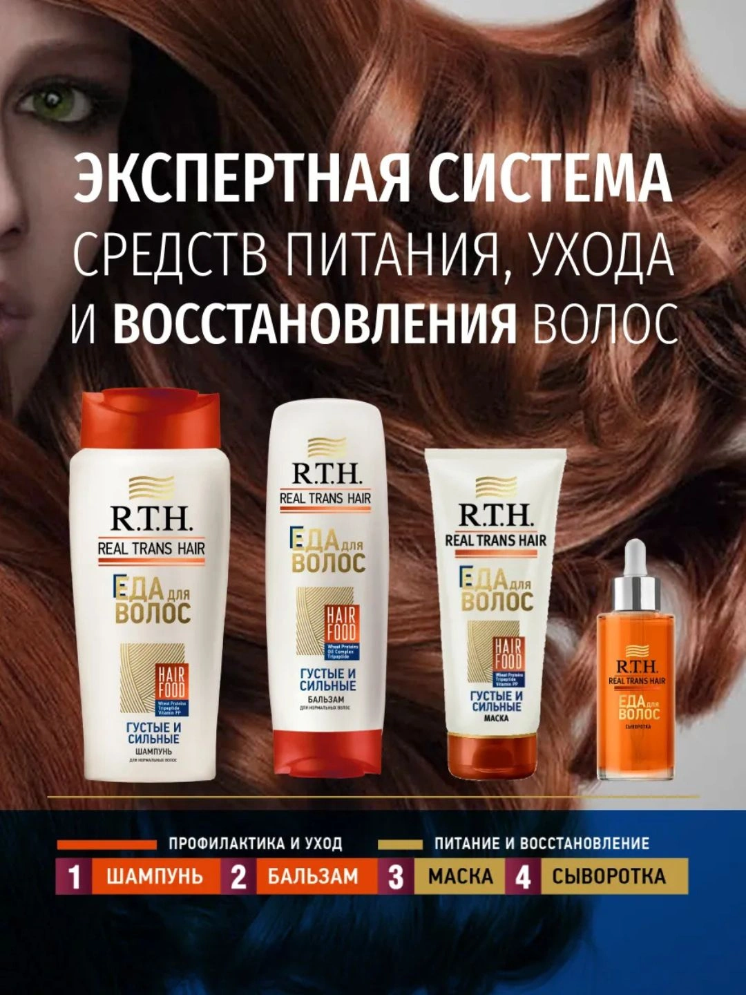 Маска для волос Real Trans Hair Густые и сильные 180г