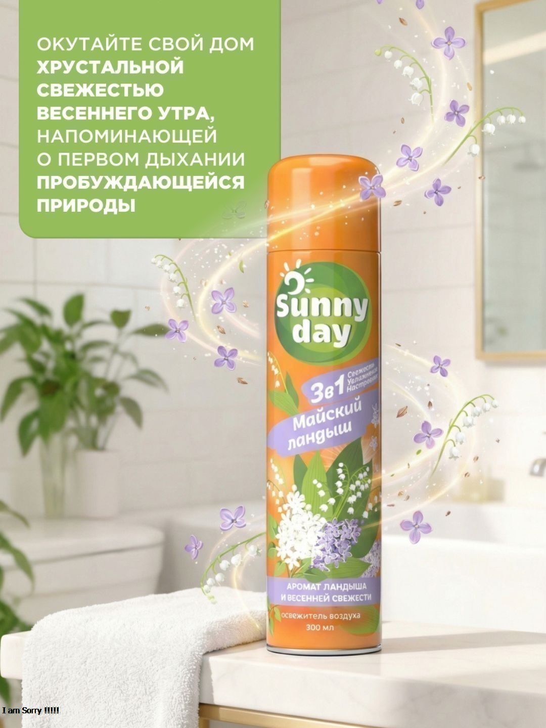 Освежитель воздуха Sunny Day Майский Ландыш 300 см3 без ТУ