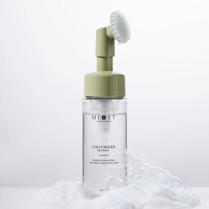 Очищающая пенка для нормальной и чувствительной кожи MIXIT Coco water Face Foam 150мл