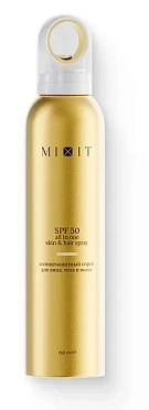 Солнцезащитный спрей для лица, тела и волос MIXIT SPF 50 all in one skin & hair spray 150мл