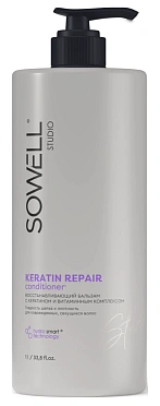 Восстанавливающий бальзам для волос SOWELL KERATIN REPAIR, 1л