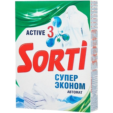 Стиральный порошок СМС SORTI Супер Эконом Автомат 350г т/у