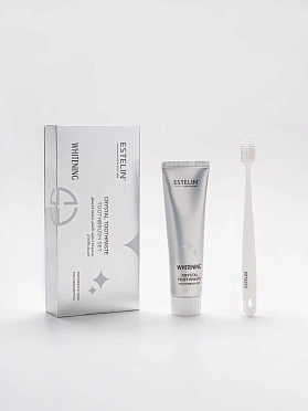 Набор для отбеливания зубов Estelin Crystal Whitening Toothpaste & Toothbrush Set, 2 шт