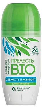 Дезодорант Прелесть БИО Свежесть и комфорт, 50 мл (ролик)