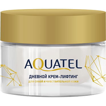 Дневной крем-лифтинг для лица «AQUATEL» для сухой и чувствительной кожи, банка 50 мл арт.№ 2758