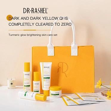 Осветляющий подарочный набор с куркумой для сияния кожи — Dr. Rashel Turmeric Glow Brightening Skin Care Set (gift bag)