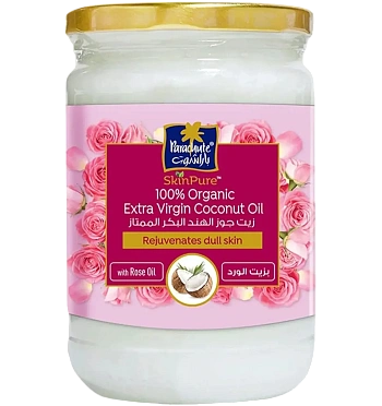 Кокосовое масло PARA SKINPURE EXTRA VIRGIN CNO WITH ROSE OIL 200ML