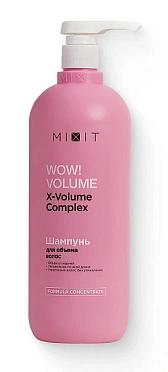 Шампунь для придания объема MIXIT WOW!VOLUME AHA & BHA acids shampoo 1000мл