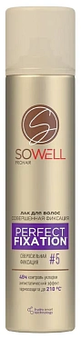 Лак для волос SoWell Perfect Fixation Совершенная фиксация сверхсильной фиксации,75 см3
