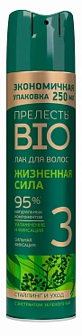 Лак д/волос Прелесть Био СФ с экстр. зеленого чая 250 см3